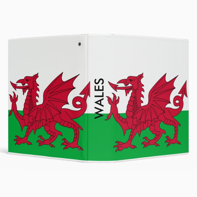 Binder with Flag of Wales (Background)
