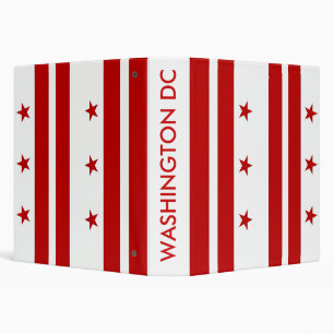 Binder with Flag of Washington DC, USA