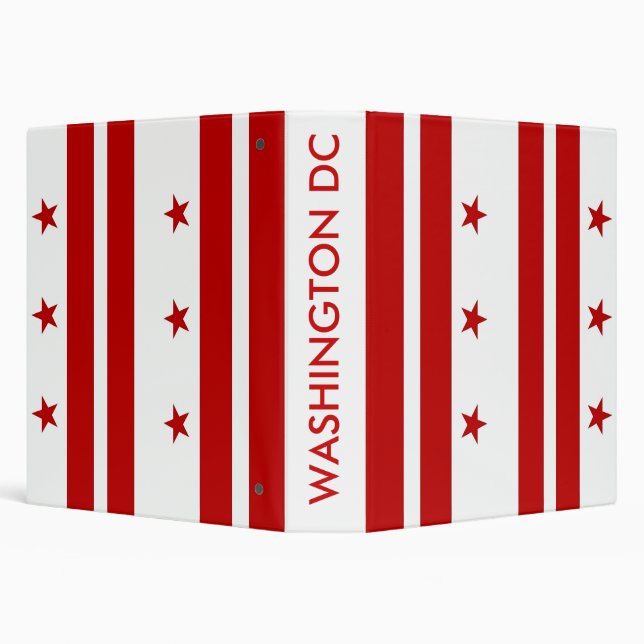 Binder with Flag of Washington DC, USA (Background)