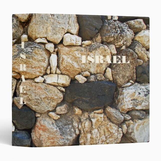 Binder With Israel Stone Wall Background (Front/Spine)