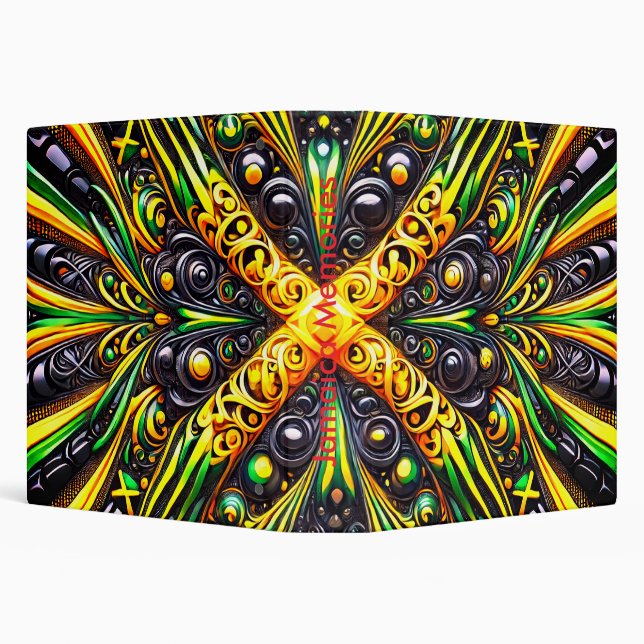 Binder with Jamaican Colours Design (Background)