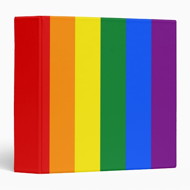 Binder with LGBT Rainbow Flag (Front/Spine)