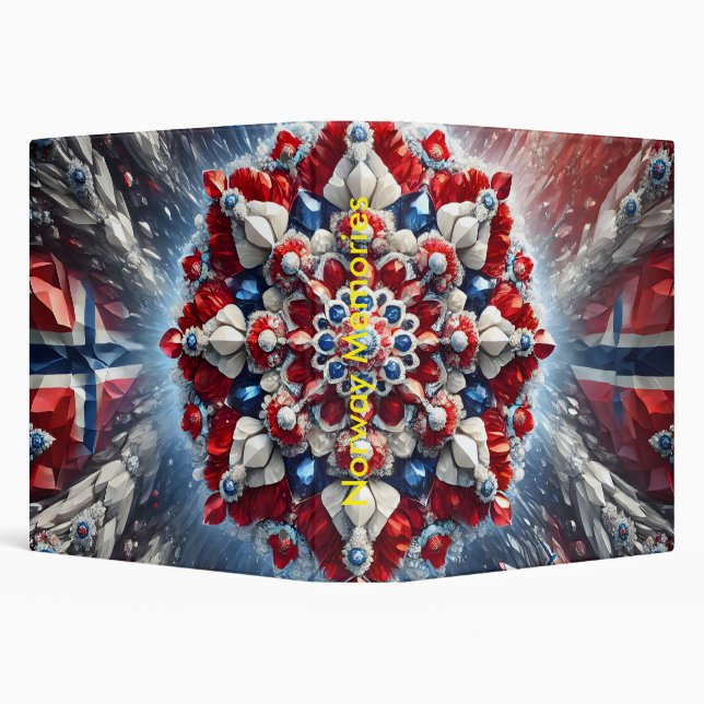 Binder with Norway Colours Design (Background)