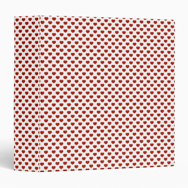 Binder with Red Hearts (Front/Spine)