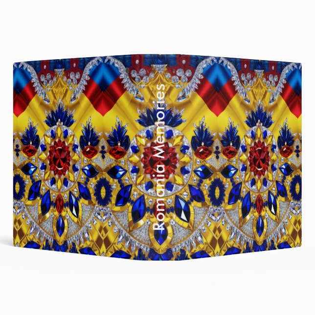 Binder with Romania Colours Design (Background)
