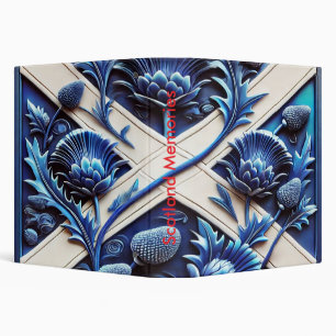 Binder with Scottish Thistles Design