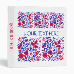 Binder With Slovenian Motifs In National Colours