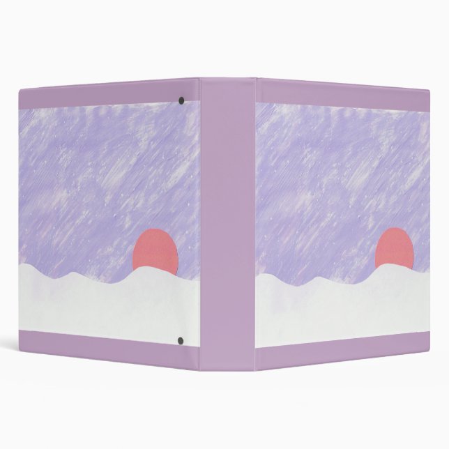 Binder with Sunset Design (Background)