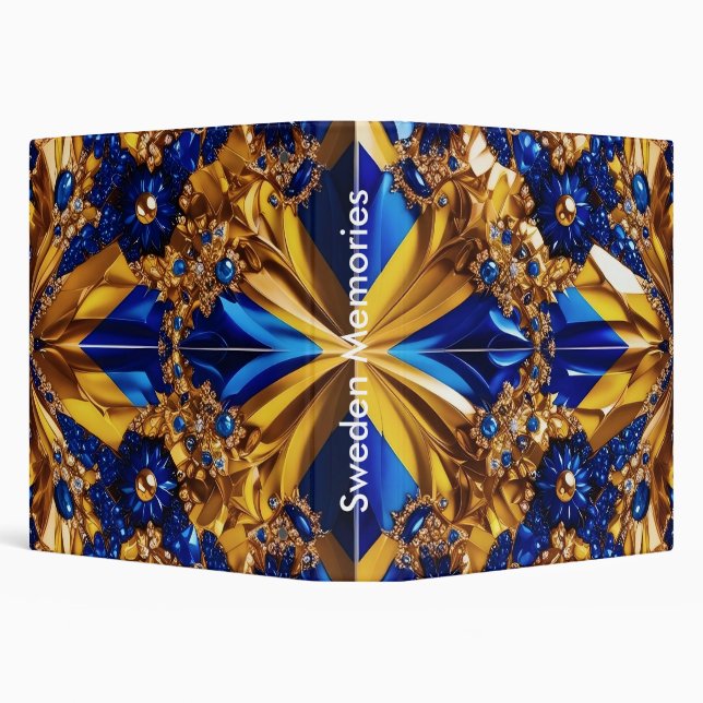 Binder with Sweden Colours Design (Background)