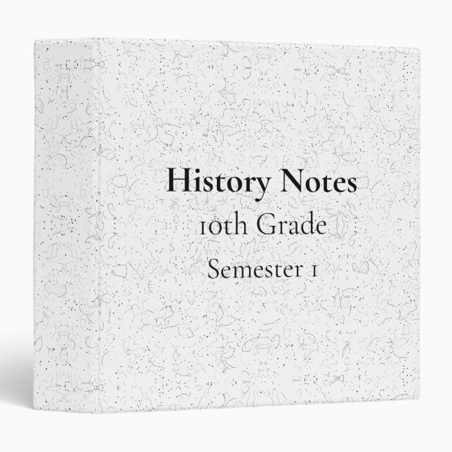 Binder with Tab Dividers – Custom Ring Organizer (Front/Spine)