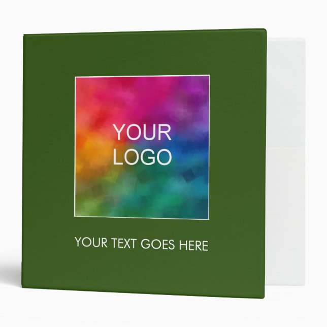 Binders Add Company Logo Here Template (Front/Inside)