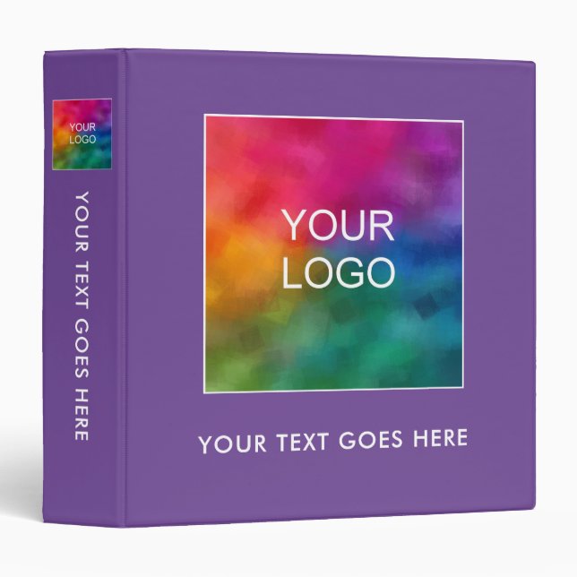 Binders Add Company Logo Text Here Template (Front/Spine)