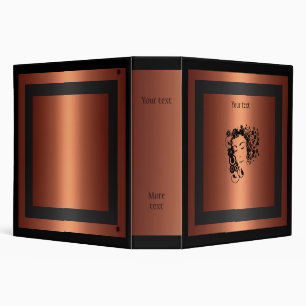 Binders Glamour Floral Girl Copper
