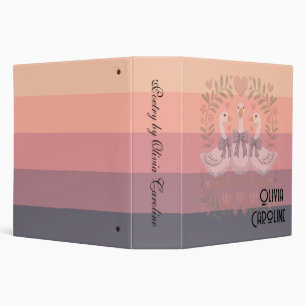 Binders - pastel colours - text can be customized