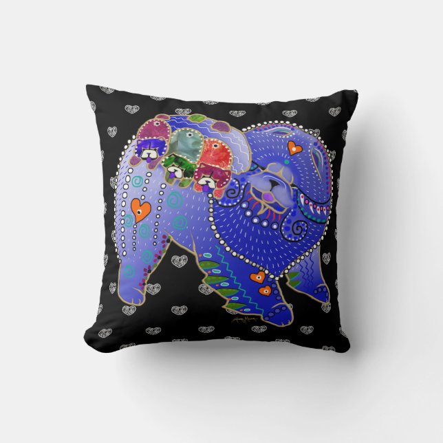 BINDI chow family pillow (Front)