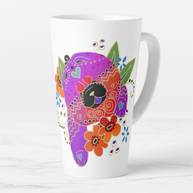 BINDI chow  latte mug (Right Angle)