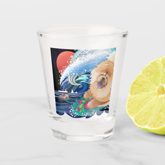 BINDI CHOWABUNGA  Chow shot glass (Front)