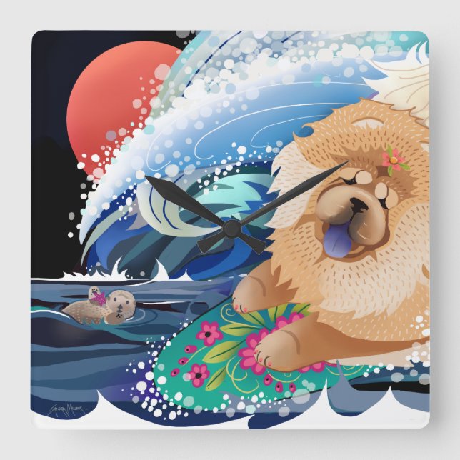 BINDI CHOWABUNGA -  Chow Wall Clock (Front)