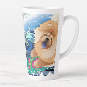 BINDI CHOWABUNGA with text- latte mug