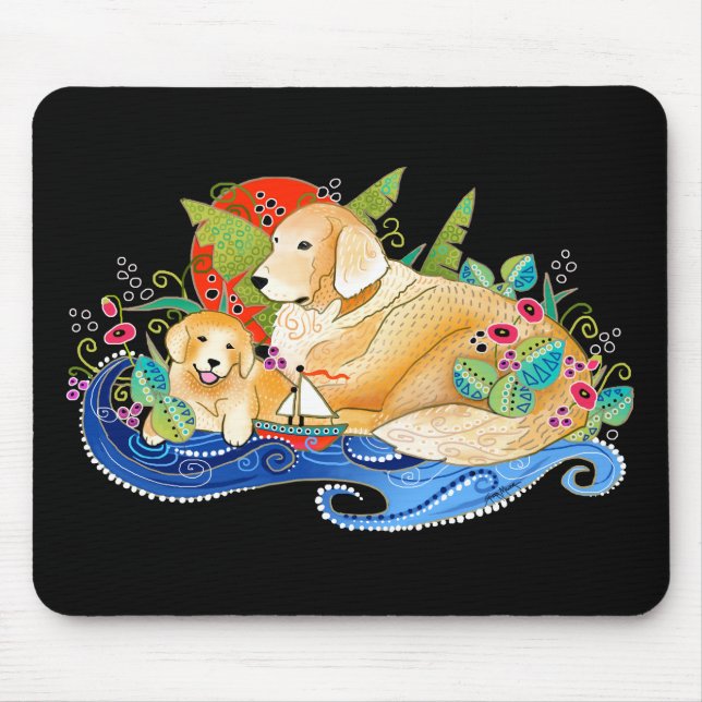 BINDI GOLDEN RETRIEVER MOUSE PAD (Front)