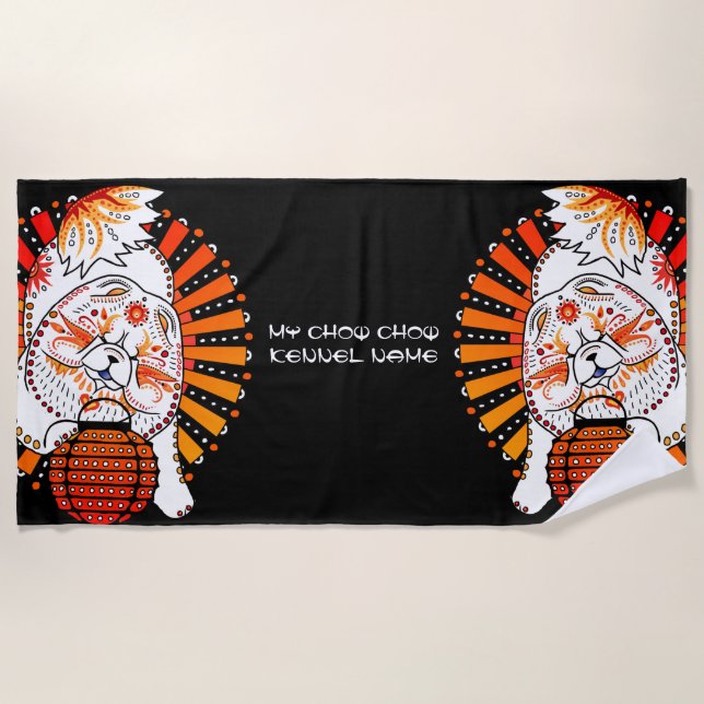 BINDI MI TANG - Chow - Year of the Dog  towel (Front)