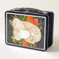 BINDI MINGSIE cream  chow  Metal Lunchbox