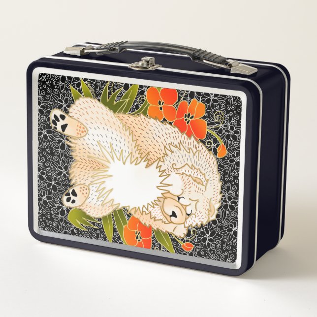 BINDI MINGSIE cream  chow  Metal Lunchbox (Front)