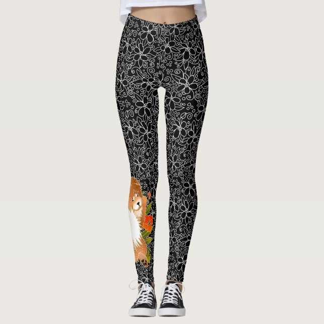 BINDI MINGSIE leggings à la boue rouge -regardez à (Devant)