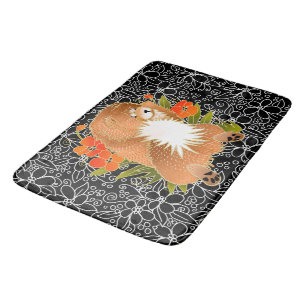 BINDI MINGSIE red chow crate or bath mat