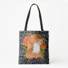 BINDI MINGSIE red chow crossbody or tote-2 sizes