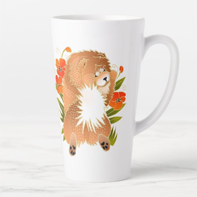 BINDI MINGSIE red chow latte mug (Right)
