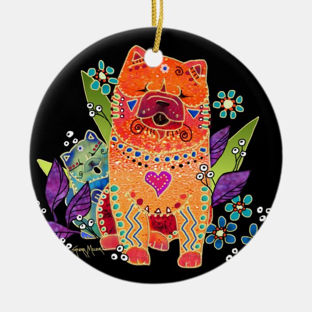 BINDI SMOOTH chow  ORNAMENT (Front)