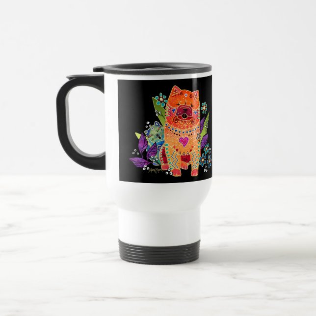 BINDI smooth chow travel mug (Left)