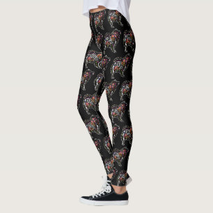 BINDI SUGARSKULL Finnish Lapphund Leggings