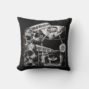 Binds - Punk Design Throw Pillow