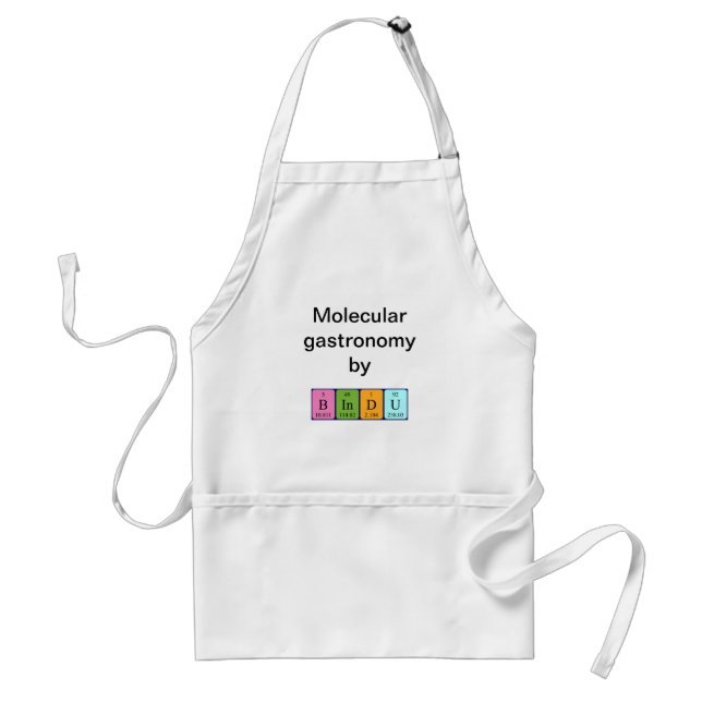 Bindu periodic table name apron (Front)