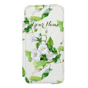 Bindweed white flower incipio watson™ iPhone 5 wallet case