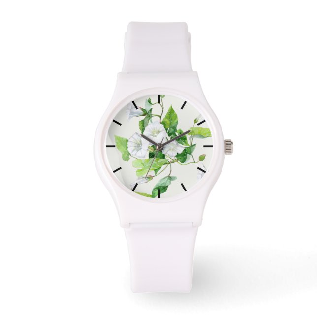 Bindweed white flower watch (Front)