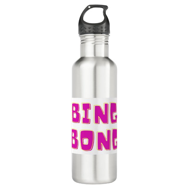 BING BONG COLORFUL TEXT DESIGN 710 ML WATER BOTTLE (Front)