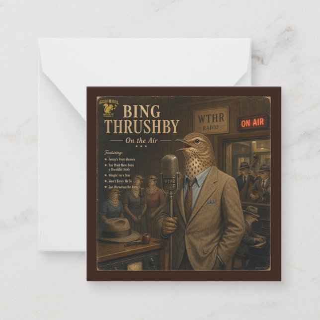 Bing Thrushby Album: a Parody Card (Front)