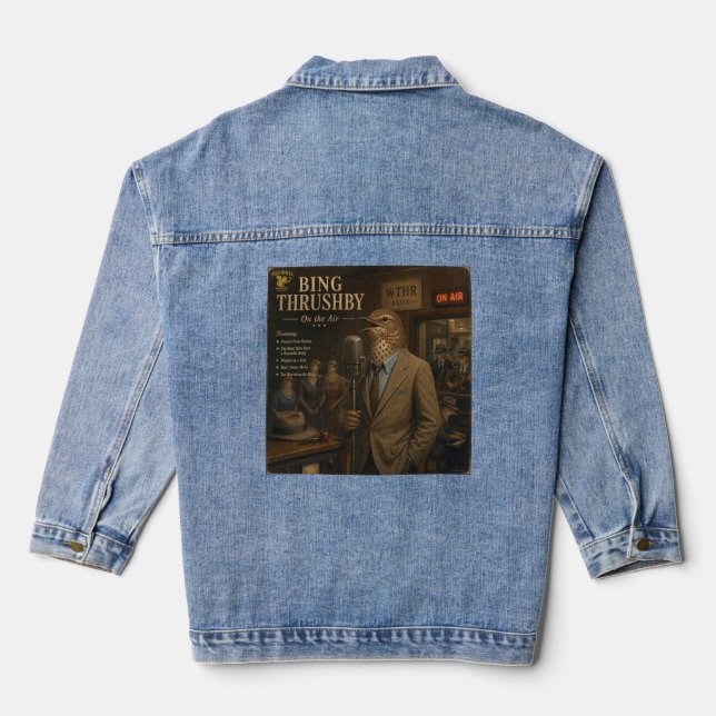 Bing Thrushby Album: a Parody Denim Jacket (Back)