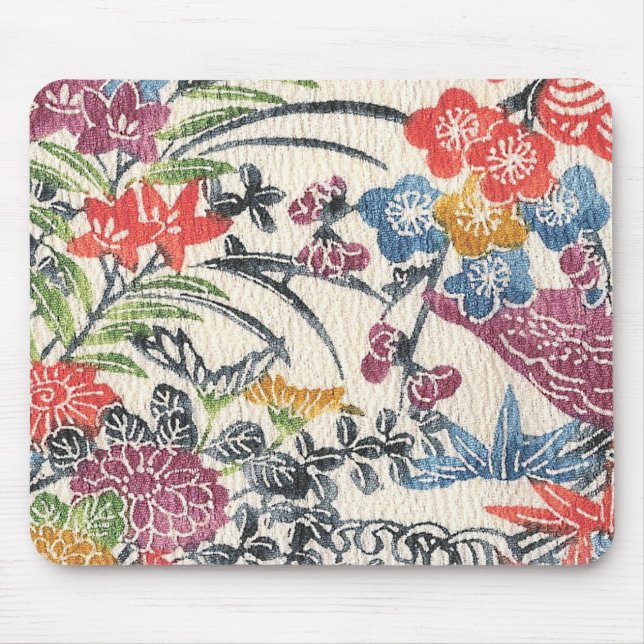 Bingata Floral III Mouse Pad (Front)