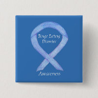 Binge Eating Disorder Awareness Ribbon Custom Pin