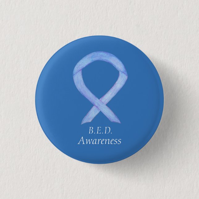 Binge Eating Disorder (BED) Awareness Ribbon Pin (Front)