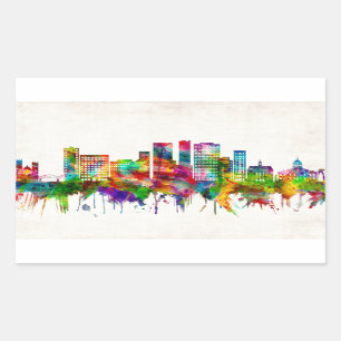 Binghamton New York Skyline Sticker