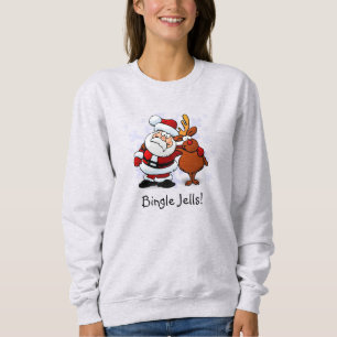 Bingle Jells Santa & Rudolph Holiday Sweatshirt