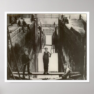 Bingley Five Rise Staircase Locks Poster