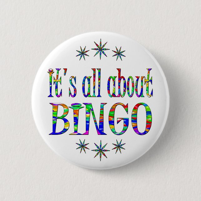 BINGO 2 INCH ROUND BUTTON (Front)