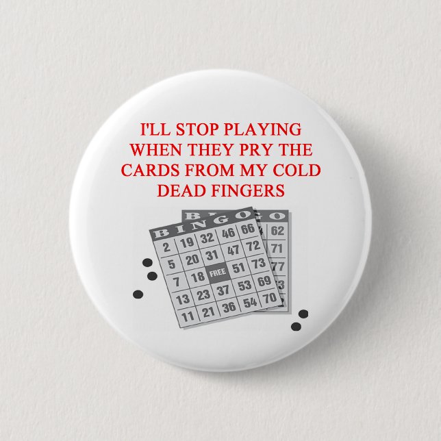 BINGO 2 INCH ROUND BUTTON (Front)