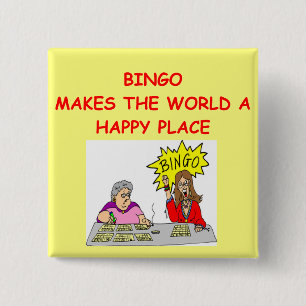 bingo 2 inch square button